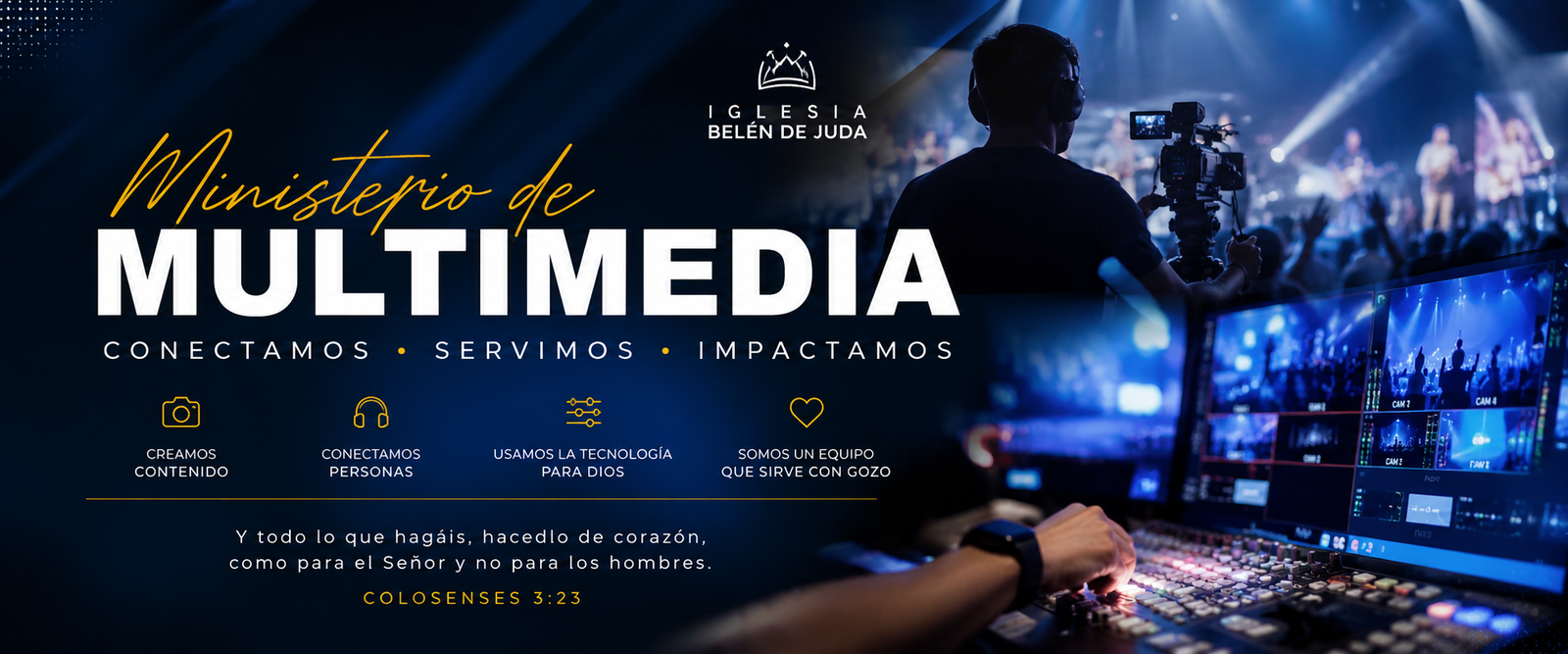 Diseño del Ministerio de Multimedia de Iglesia Belén de Judá